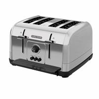 Morphy Richards 240130 Venture 4 Slice Toaster, Silver