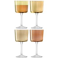 Gems Wine Glass 250ml Assorted Amber x 4