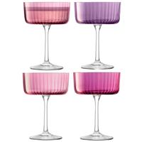 Gems Champagne/Cocktail Glass 230ml Assorted Garnet x 4