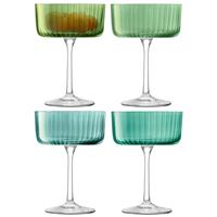 Gems Champagne/Cocktail Glass 230ml Assorted Jade x 4