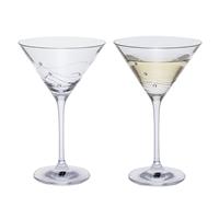 Dartington Crystal Glitz Martini Glasses, Set of 2