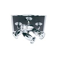 Searchlight Comet 4 Light Bar Spotlight, Black