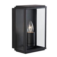 Searchlight Box Outdoor Porch Light, Black