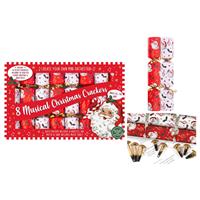 RSW International Musical Whistle Christmas Crackers, 9.5, 8 Pack
