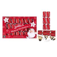 RSW International Music Whistle Christmas Crackers, 9.5, 8 Pack
