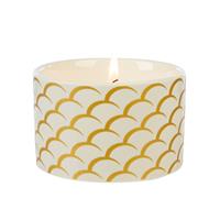Fired Earth Ceramic Candle, White Tea & Pomegranate, Medium