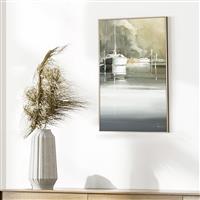 Marina Days by Craig Trewin Penny Framed Canvas