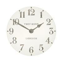 Thomas Kent Arabic Wall Clock, 30cm, Limestone