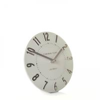 Thomas Kent Mulberry Mantel Clock, 15cm, Silver Cloud