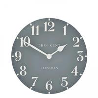 Thomas Kent Arabic Wall Clock, 30cm, Flax Blue