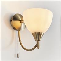Endon Alton Wall Light, Antique Brass