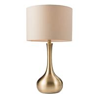 Endon Piccadily Touch Table Lamp, Soft Brass