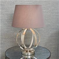 Endon Ritz Shade Lamp, Nickel