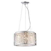 Endon Fayola 6 Light Ceiling Pendant Light, Chrome