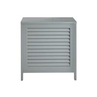 Lloyd Pascal Louvre Laundry Hamper, Grey