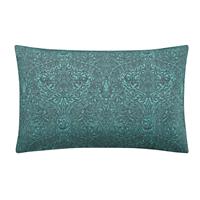 Morris & Co Honeysuckle & Tulip Standard Pillowcase Pair, Teal