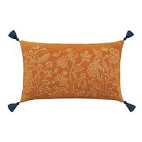 Morris & Co Honeysuckle & Tulip Cushion, Saffron