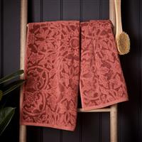 Morris & Co St James Hand Towel Red, Dark Red