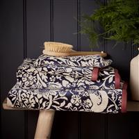 Morris & Co Strawberry Thief Bath Sheet, Navy