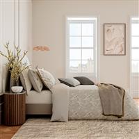 Bedeck of Belfast Umma Paisley Duvet Set, Double, Charcoal & Gold