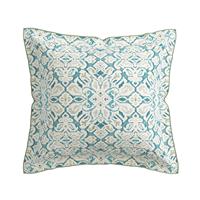 Bedeck of Belfast Hallie Square Oxford Pillowcase Set, Celadon