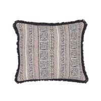 Bedeck of Belfast Zenda Cushion, Charcoal & Tan