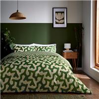 Loft Living by Helena Springfield Hikani Duvet Set, King, Green