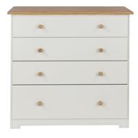 Casa Chandler 4 Drawer Chest, White
