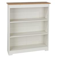 Casa Chandler Low Wide Bookcase, White