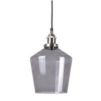 Pacific Lifestyle Metal & Smoke Ceiling Light, Antique Silver