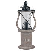 Pacific Lifestyle Gibson Lantern Table Lamp, Grey