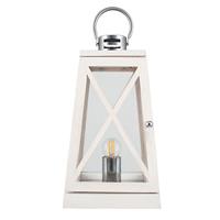 Pacific Lifestyle Devon Lantern Table Lamp, White