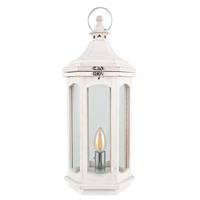 Pacific Lifestyle Adaline Lantern Table Lamp, White