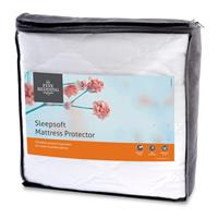 Fine Bedding Company Sleepsoft Mattress Protector Double, White