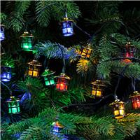 Festive 50 Lantern String Lights, Multicolour