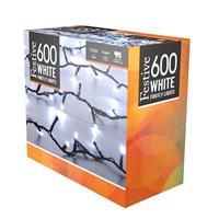 Festive 600 Firefly Fairy Lights, Warm White