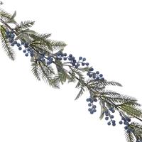 Festive Frosted Berries Garland, Blue