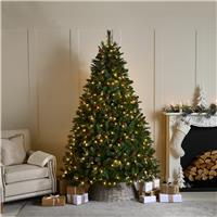 Festive Pre-lit Ben Nevis Christmas Tree, 180cm
