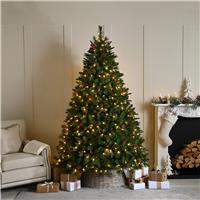 Festive Prelit Ben Nevis Artificial Christmas Tree, 7ft, Green