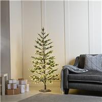 Festive Snowy LED Twig Tree, 120cm