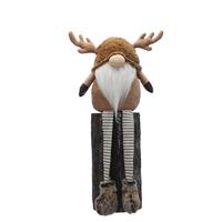 Festive Dangly Legs Gonk Plush Decoration, Cream & Brown