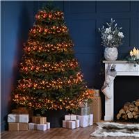 Festive 1000 Multifunction Cluster Lights, Red & Warm White