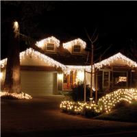 Festive 720 Snowing Icicle Lights, White