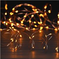 Festive 100 Multifunction Dewdrop Lights, Amber