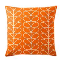 Orla Kiely Small Linear Stem Cushion, Persimmon