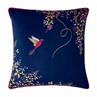 Sara Miller Hummingbird Cushion, Navy