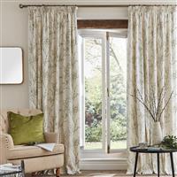 Laura Ashley Pussy Willow Curtains, 162 x 182cm, Off-White Hedgerow