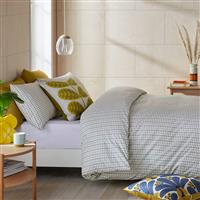 Orla Kiely Tiny Stem Duvet Cover, King, Light Cool Grey