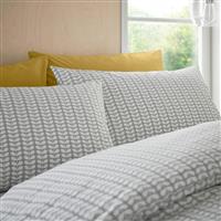 Orla Kiely Tiny Stem Standard Pillowcase Pair, Light Cool Grey