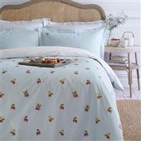 Sophie Allport Strawberries Duvet Set, Super King, Mist